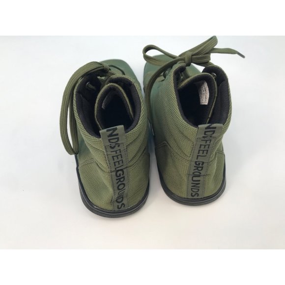 Feelgrounds Mens Barefoot Highrise Knit Olive Green Sneakers Size 11 EUR 44 - Picture 4 of 8
